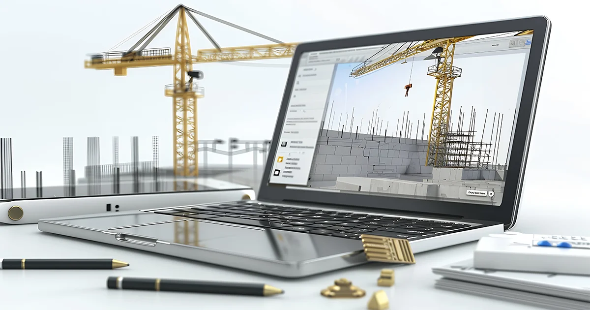 Modern construction company website interface - Webmap.az
