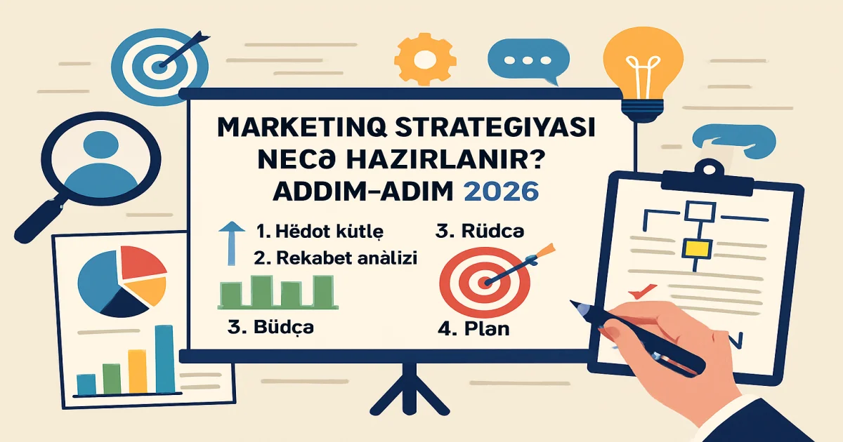 Marketinq strategiyasının addım-addım hazırlanması 2026